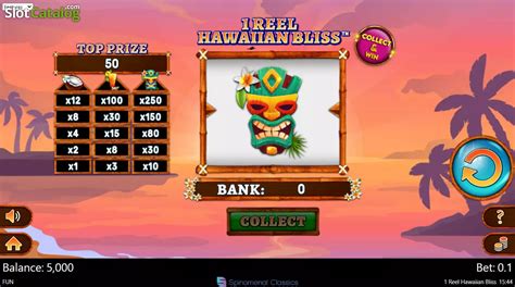 1 Reel Hawaiian Bliss Slot Gratis