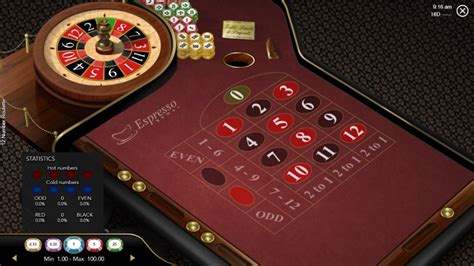 12 Number Roulette Espresso Slot Gratis