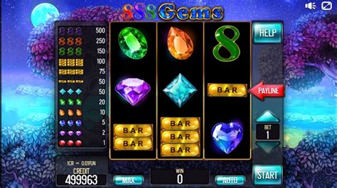888 Gems 3x3 Slot Gratis