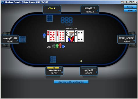 888 Poker Partilha