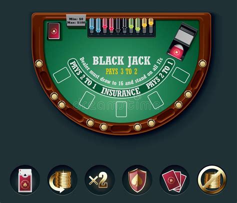 A Mesa De Blackjack Topo Do Layout