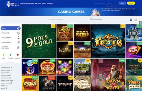 Ahti Games Casino Codigo Promocional