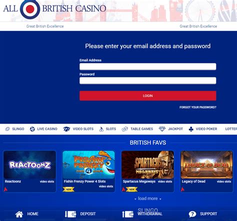 All British Casino Login