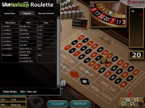 American Roulette Nucleus Pokerstars