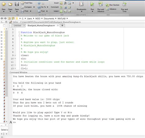 Blackjack Matlab
