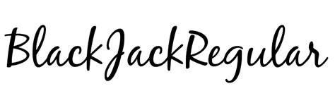 Blackjack Pro Regular Fonte