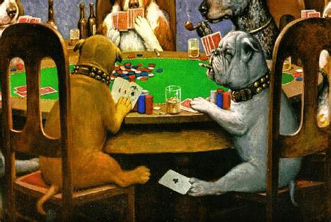 Bulldog Poker Pintura