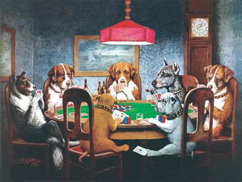 Caes De Poker Pinturas