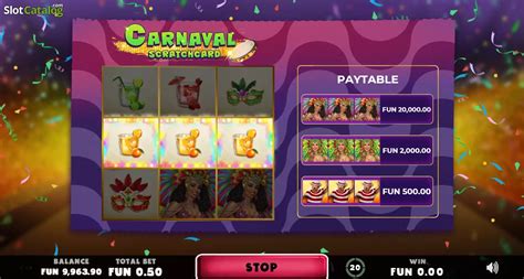 Carnaval Scratchcard Pokerstars