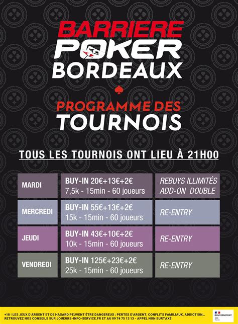 Casino Bordeaux Poker Tournoi