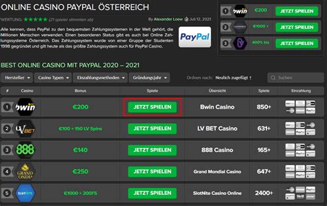 Casino Online Einzahlung Por Paypal