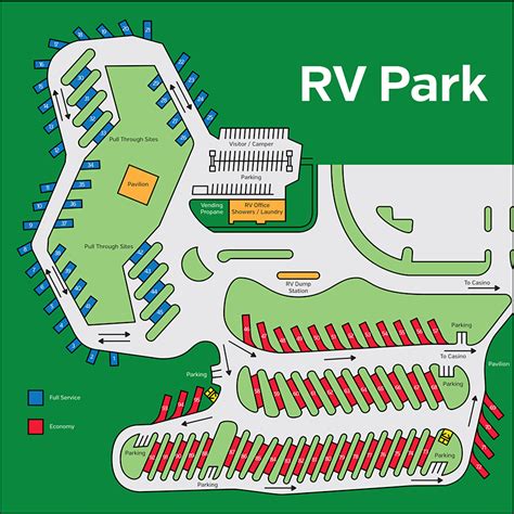 Casino Rainha Rv Park Mapa