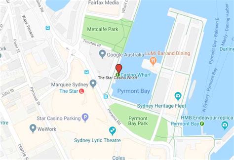 Casino Wharf Pyrmont Mapa