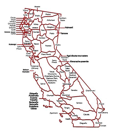 Centro Da California Cassinos Indigenas Mapa