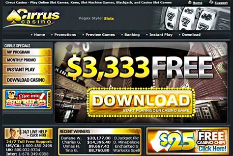 Cirrus Casino 2024 Nenhum Deposito Codigos