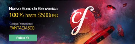 Codigo Promocional Casino Fantasia