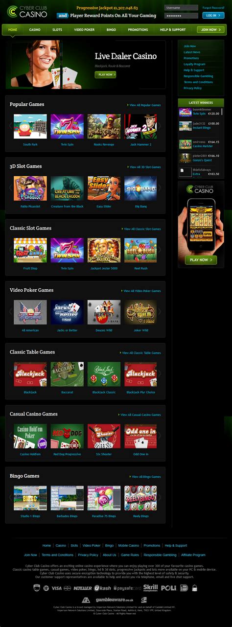 Cyber Club Casino Online