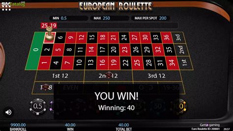 European Roulette Getta Gaming Slot Gratis