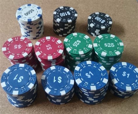 Ficha De Poker Caso De Armazenamento