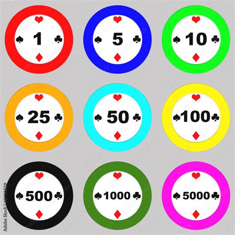 Ficha De Poker Numeros