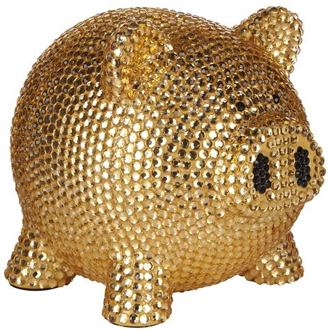 Golden Piggy Bank Bling Bling Betsul