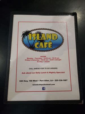 Grand Paradise Casino Port Allen Menu