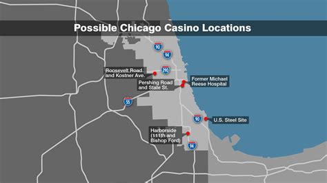 Illinois Locais De Casino Mapa