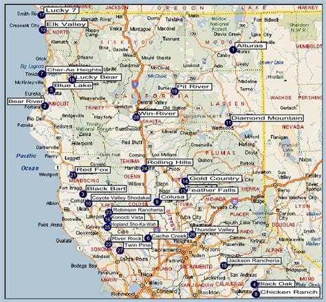 Indian Casino Sul Da California Mapa