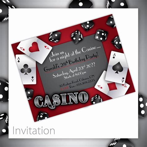 Invitaciones Tipo De Casino