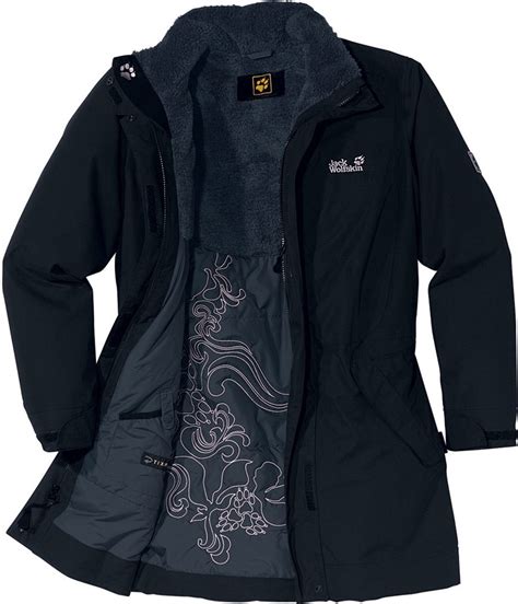 Jack Wolfskin Mulheres S 5th Avenue Casaco   Preto