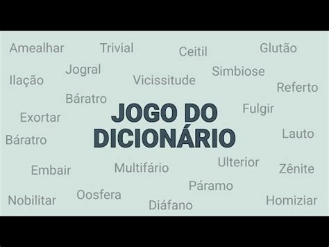 Jogo Glossario Dicionario