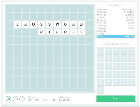 Jogue Crossword Riches Online