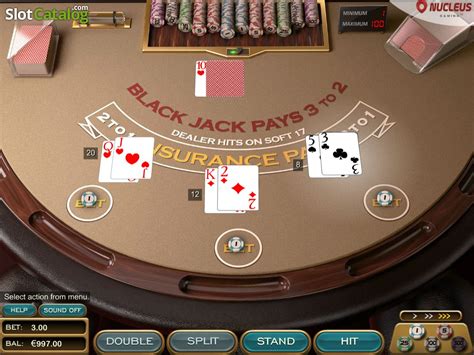 Jogue Single Deck Blackjack Nucleus Gaming Online