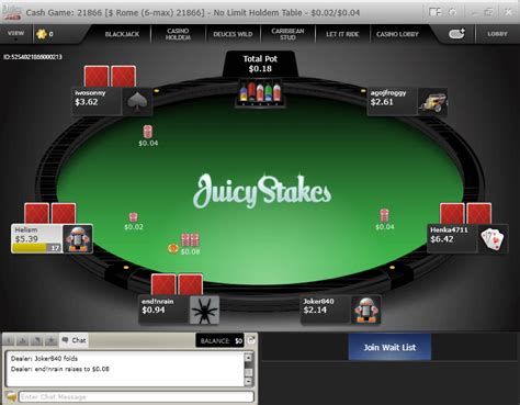 Juicy Stakes Poker Codigo Promocional