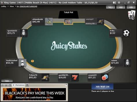 Juicy Stakes Poker Network