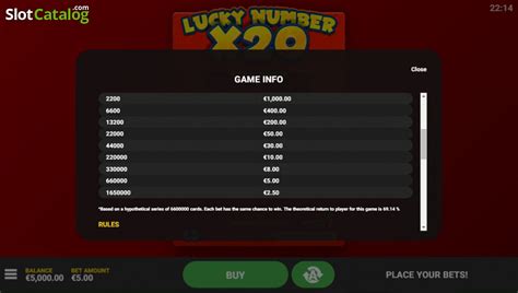 Lucky Number X20 Netbet