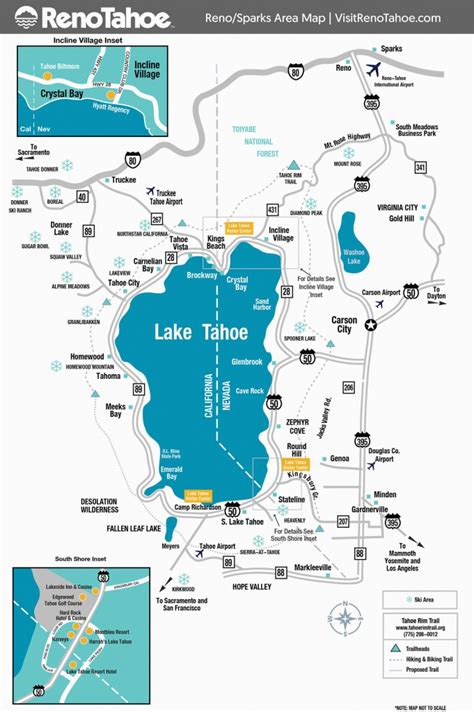 Mapa De Casinos Em Lake Tahoe