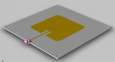 Microstrip Slot De Design De Antena