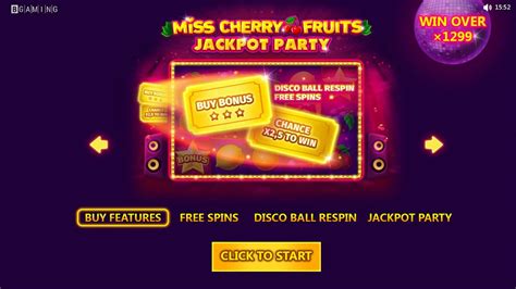 Miss Cherry Fruits Jackpot Party Betano