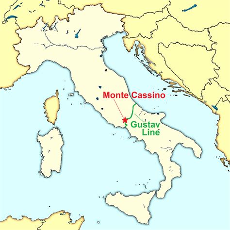Monte Cassino Mapa Do Site