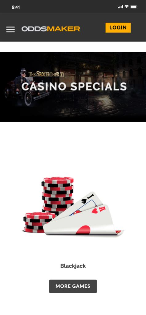 Oddsmaker Casino Mobile