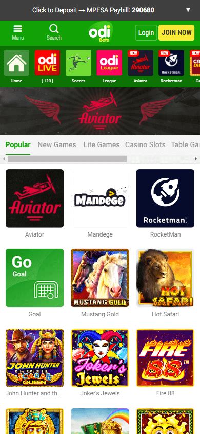 Odibets Casino Mobile