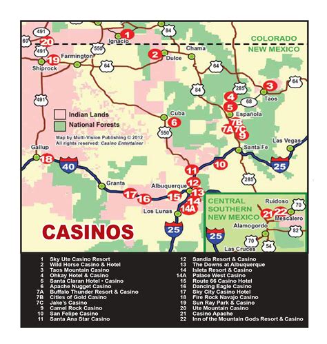 Oklahoma Casino Mapa