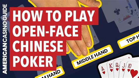 Open Face Chinese Poker Estrategia Twoplustwo