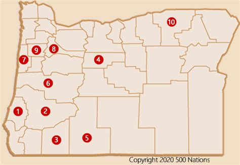 Oregon Casino Mapa