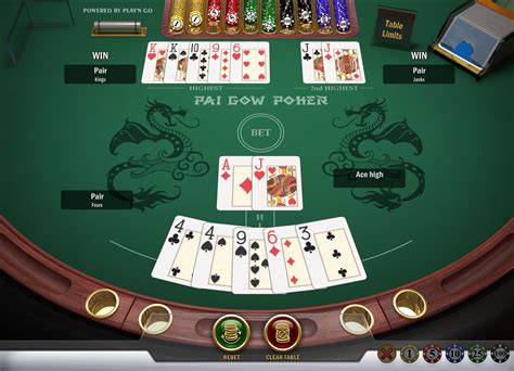 Pai Gow Poker Pagamentos