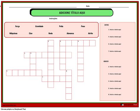 Palavras Cruzadas Pista Maquina De Fenda De Caracteristica