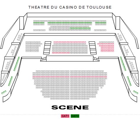 Plano De La Salle De Espetaculo Du Casino Barriere Toulouse