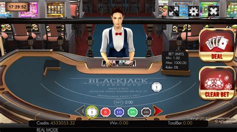 Play Blackjack 21 Surrender 3d Dealer Slot