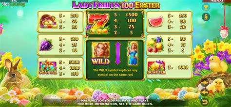 Play Lady Fruits 100 Easter Slot